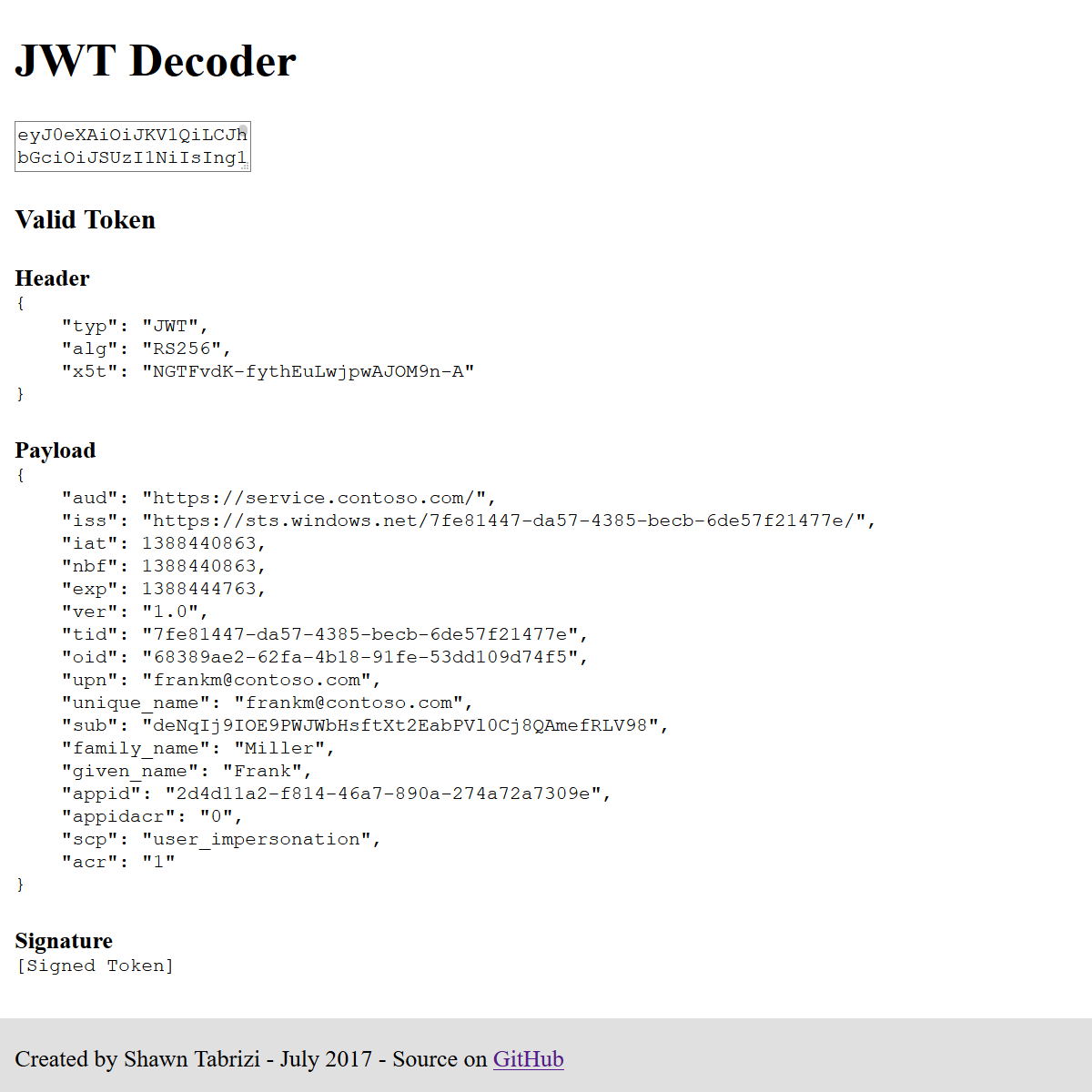 JWT-Decoder